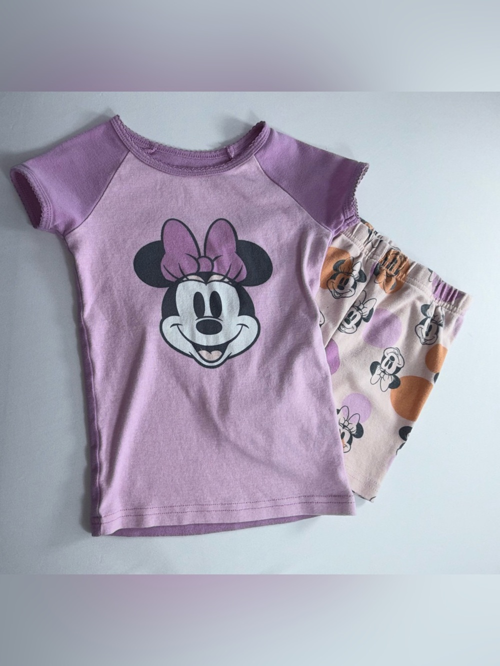 Disney Minnie Mouse Size 5 Girl’s 2-Piece Matching Pajama Set